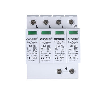 Qualität  BL5-B60 3P+N SPD Voltage Protection 60KA Surge Protective Device Binele Lightning Arrester usine