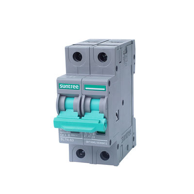 Qualität  Suntree SL7-63 2P DC Plastic Solar Circuit Breaker Made In China Photovoltaic MCB usine